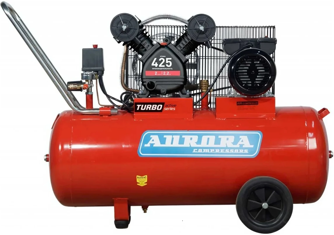 Компрессор AURORA CYCLON-100 TURBO, 100 лит., 320 л/мин