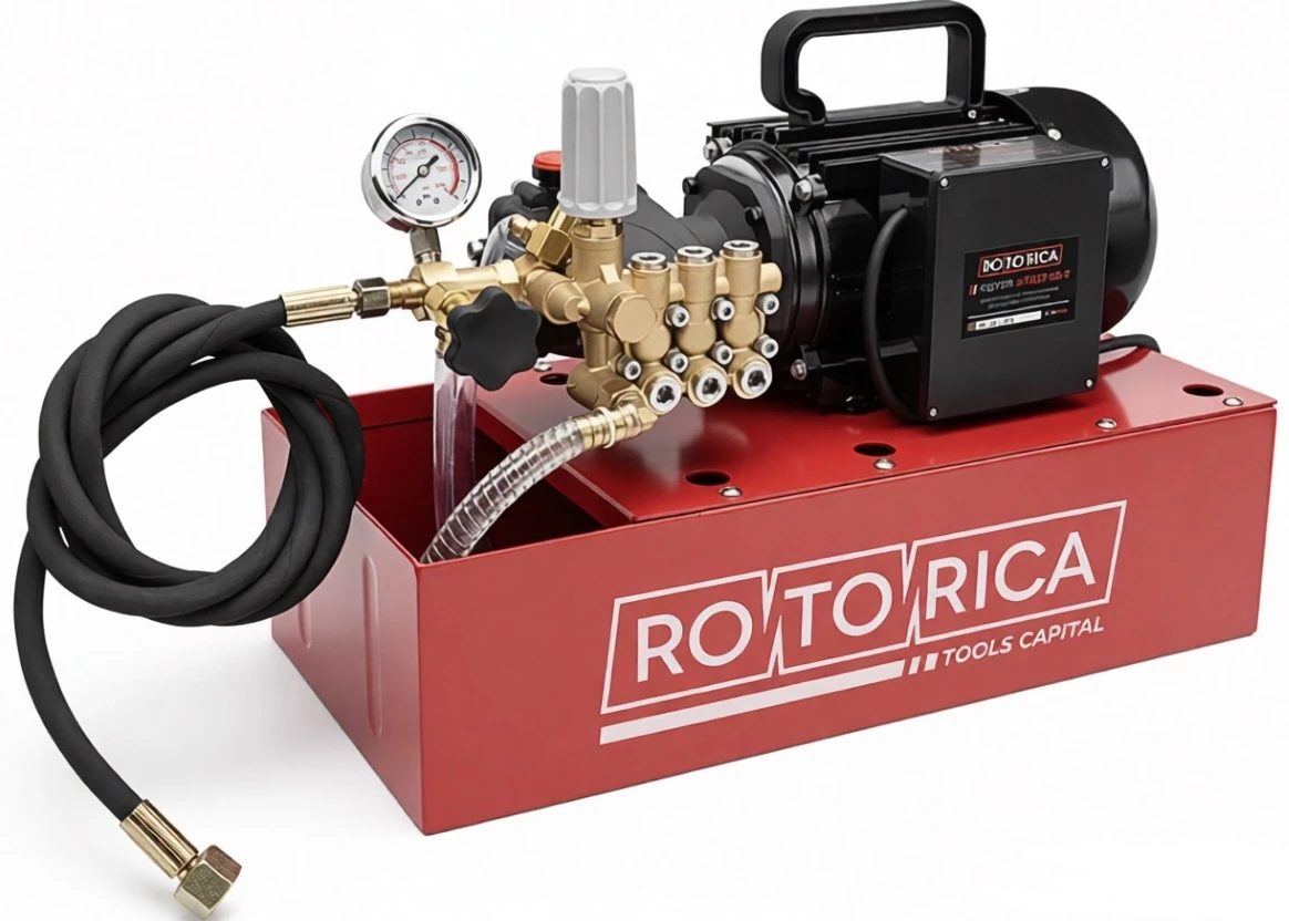 Электрический опрессовочный насос (опрессовщик) ROTORICA E-TEST50T, 10 л/мин