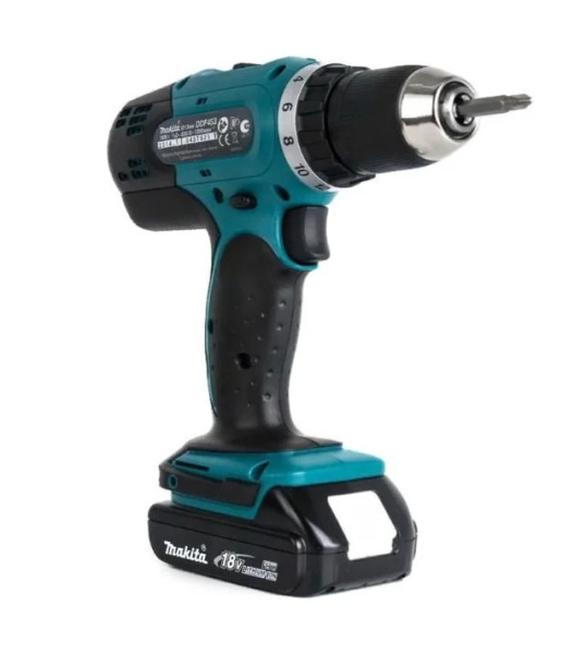 Аккумуляторная дрель (шуруповерт) MAKITA DDF453SYE, 18 В, 42 Нм